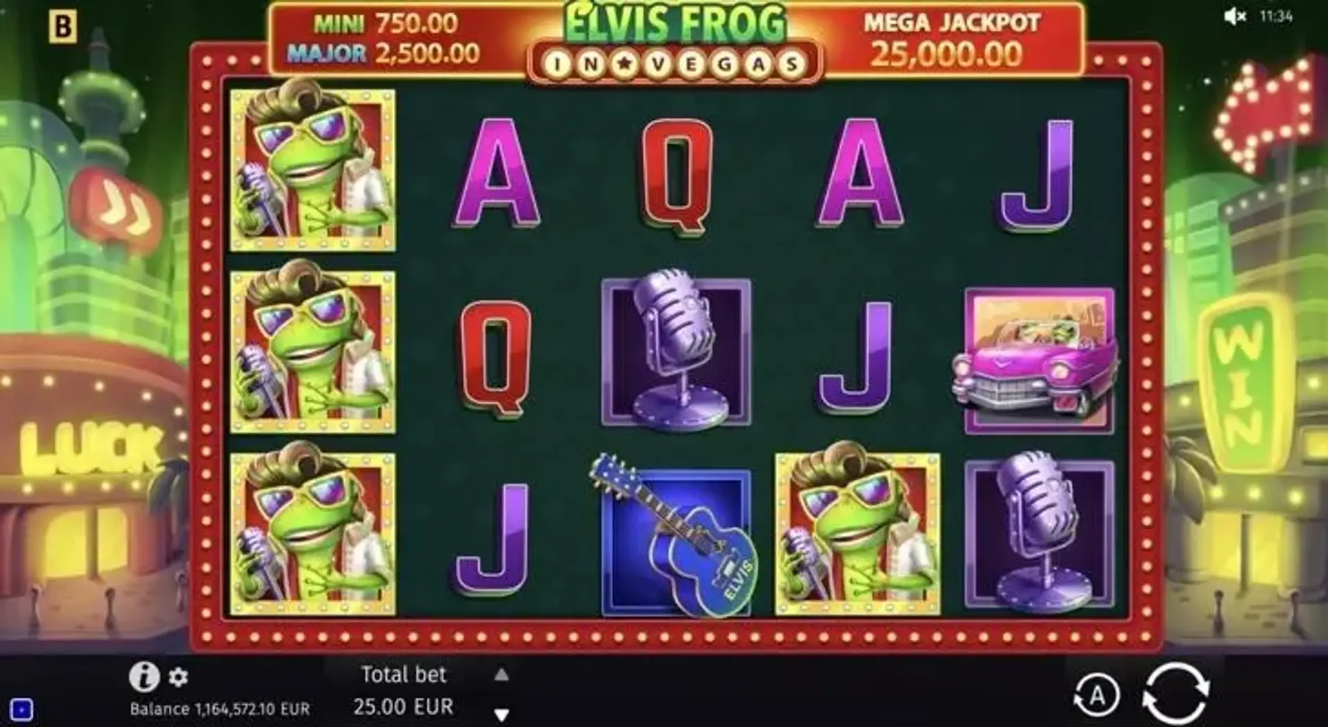 Elvis Frog in Vegas bonus round